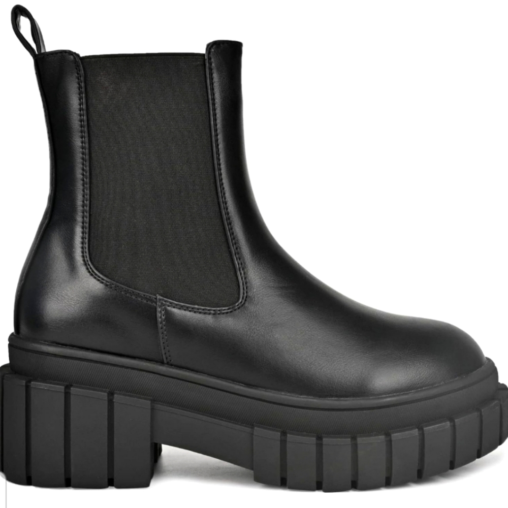 New Ready Salted Ankle, low heel, platform, chunky sole Chelsea slip on Boots 10